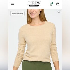 J crew Cotton Teddie sweater size M